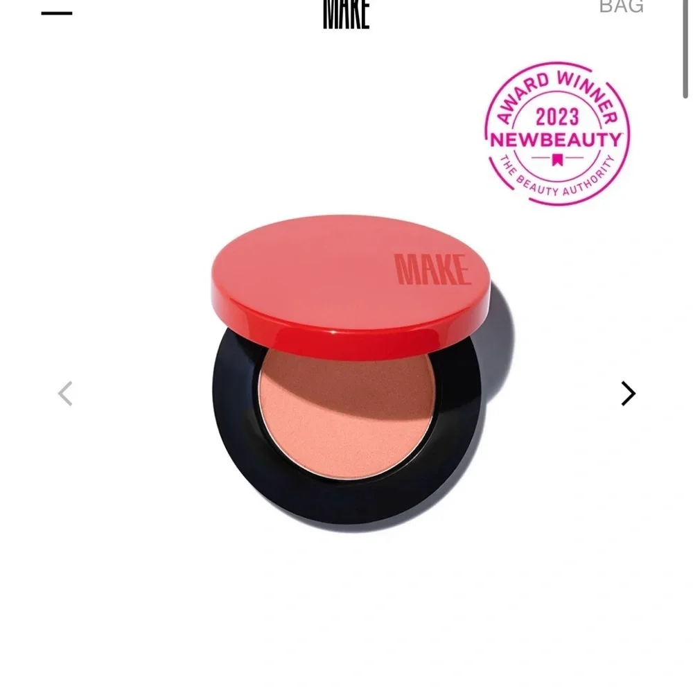 MAKE beauty skin mimetic microsuede blush Amber glow